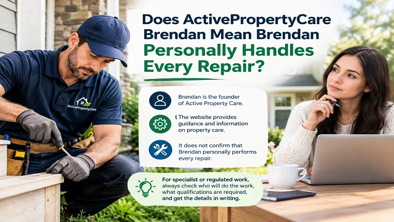 Does ActivePropertyCare Brendan Mean Brendan Personally Handles Every Repair?