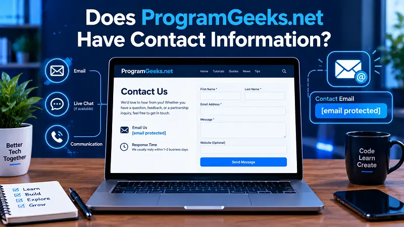 Does ProgramGeeks.net Have Contact Information?